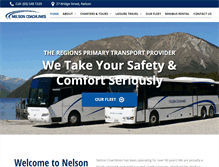 Tablet Screenshot of nelsoncoachlines.co.nz